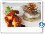 MARTI_Roger_Kun pao prawns, spotted garoupa, pickled fermented potato, fried bailing mushroom